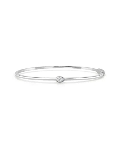 Sabrina Designs 14k 0.20 Ct. Tw. Diamond Bangle Bracelet In Metallic