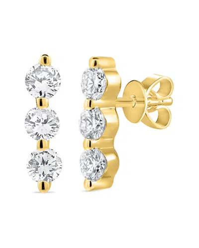 Sabrina Designs 14k 0.20 Ct. Tw. Diamond Bar Studs In Gold