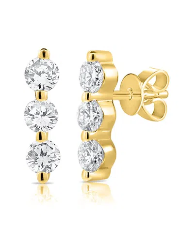 Sabrina Designs 14k 0.20 Ct. Tw. Diamond Bar Studs In Gold