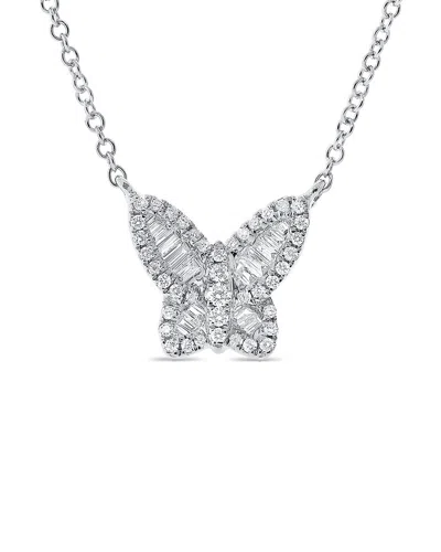 Sabrina Designs 14k 0.20 Ct. Tw. Diamond Butterfly Necklace