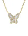 Sabrina Designs 14k 0.20 Ct. Tw. Diamond Butterfly Necklace