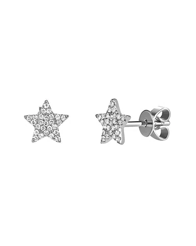 Sabrina Designs 14k 0.20 Ct. Tw. Diamond Star Studs In White
