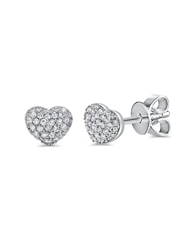 Sabrina Designs 14k 0.20 Ct. Tw. Diamond Stud Earrings In Silver