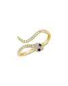 Sabrina Designs 14k 0.21 Ct. Tw. Diamond & Tsavorite Snake Ring