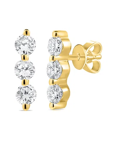 Sabrina Designs 14k 0.21 Ct. Tw. Diamond Bar Studs In Gold