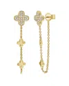 Sabrina Designs 14k 0.21 Ct. Tw. Diamond Clover Dangle Earrings In Gold