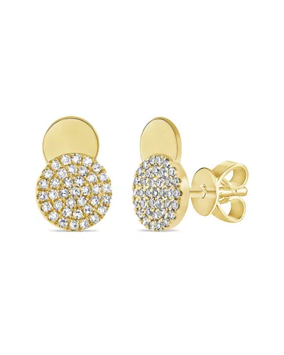 Sabrina Designs 14k 0.21 Ct. Tw. Diamond Disc Studs