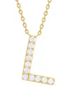 Sabrina Designs 14k 0.21 Ct. Tw. Diamond L Initial Pendant