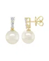 Sabrina Designs 14k 0.21 Ct. Tw. Diamond Pearl Studs