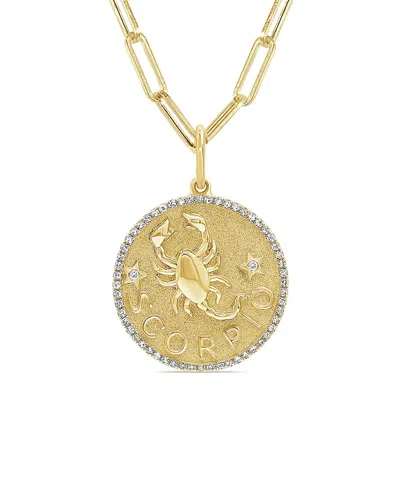 Sabrina Designs 14k 0.21 Ct. Tw. Diamond Zodiac Scorpio Necklace