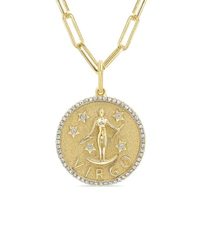 Sabrina Designs 14k 0.21 Ct. Tw. Diamond Zodiac Virgo Necklace