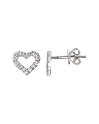 Sabrina Designs 14k 0.21 Ct. Tw. Heart Earrings