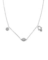Sabrina Designs 14k 0.22 Ct. Tw. Diamond Evil Eye & Hamsa Necklace