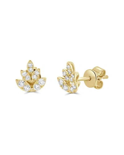 Sabrina Designs 14k 0.22 Ct. Tw. Diamond Floral Studs