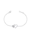 Sabrina Designs 14k 0.22 Ct. Tw. Heart Bracelet