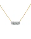 Sabrina Designs 14k 0.23 Ct. Tw. Diamond Double Row Bar Necklace