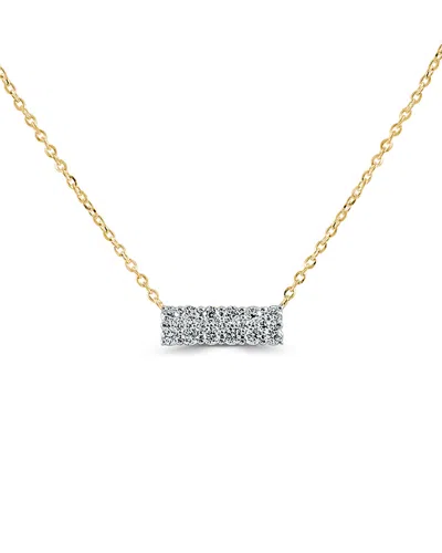 Sabrina Designs 14k 0.23 Ct. Tw. Diamond Double Row Bar Necklace
