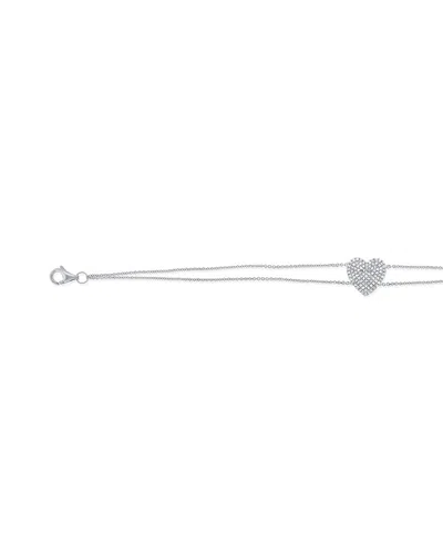 Sabrina Designs 14k 0.23 Ct. Tw. Diamond Heart Bracelet
