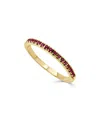 Sabrina Designs 14k 0.23 Ct. Tw. Ruby Stackable Half-eternity Birthstone Ring