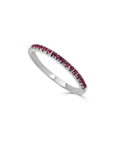 SABRINA DESIGNS SABRINA DESIGNS 14K 0.23 CT. TW. RUBY STACKABLE HALF-ETERNITY BIRTHSTONE RING