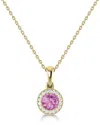 Sabrina Designs 14k 0.24 Ct. Tw. Diamond & Pink Tourmaline Pendant