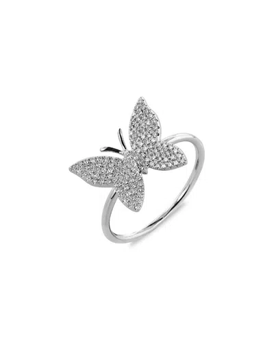 Sabrina Designs 14k 0.24 Ct. Tw. Diamond Butterfly Ring In Metallic