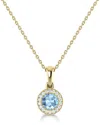 Sabrina Designs 14k 0.25 Ct. Tw. Diamond & Aquamarine Pendant
