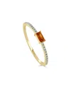 Sabrina Designs 14k 0.25 Ct. Tw. Diamond & Citrine Ring