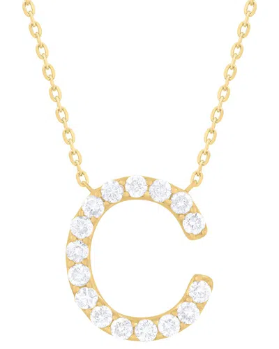 Sabrina Designs 14k 0.25 Ct. Tw. Diamond C Initial Pendant In Gold