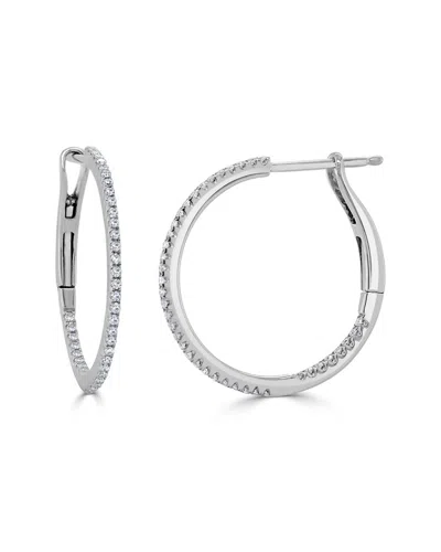 Sabrina Designs 14k 0.25 Ct. Tw. Diamond Hoops In Silver