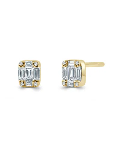 Sabrina Designs 14k 0.26 Ct. Tw. Diamond Baguette Earrings In Gold