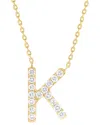 Sabrina Designs 14k 0.26 Ct. Tw. Diamond K Initial Pendant
