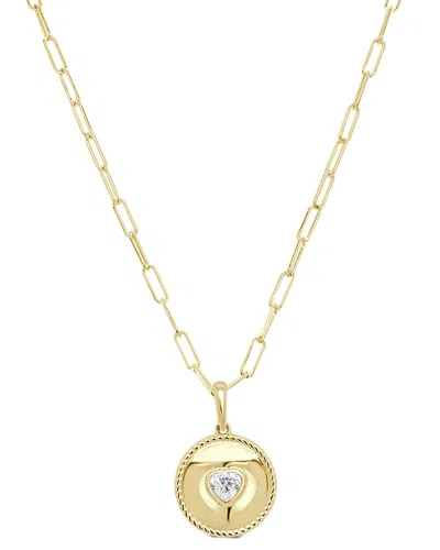 Sabrina Designs 14k 0.26 Ct. Tw. Diamond Medallion Necklace In Gold