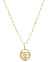 Sabrina Designs 14k 0.26 Ct. Tw. Diamond Medallion Necklace