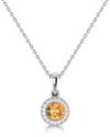 Sabrina Designs 14k 0.27 Ct. Tw. Diamond & Citrine Pendant