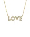 Sabrina Designs 14k 0.27 Ct. Tw. Diamond Love Necklace