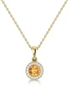 Sabrina Designs 14k 0.27 Ct. Tw. Diamond & Citrine Pendant