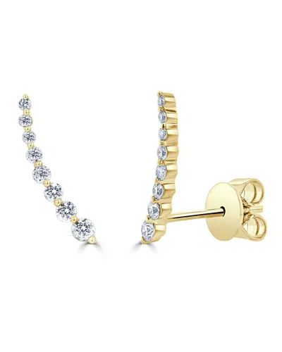 Sabrina Designs 14k 0.28 Ct. Tw. Diamond Climber Earrings In Gold