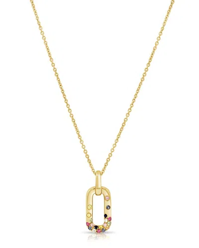 Sabrina Designs 14k 0.29 Ct. Tw. Diamond & Gemstone Dangle Pendant