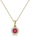 Sabrina Designs 14k 0.30 Ct. Tw. Diamond & Ruby Pendant