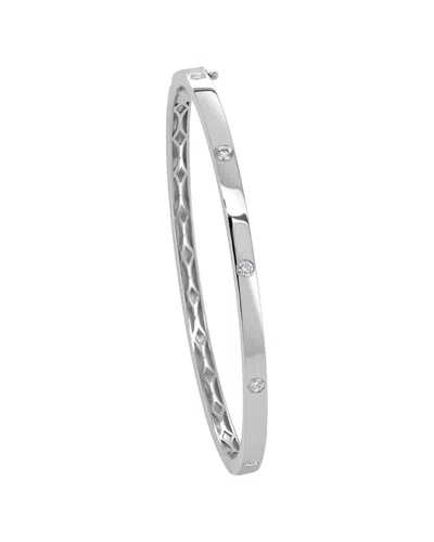Sabrina Designs 14k 0.30 Ct. Tw. Diamond Bangle Bracelet In Silver