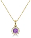 Sabrina Designs 14k 0.31 Ct. Tw. Diamond & Amethyst Pendant