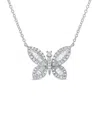 Sabrina Designs 14k 0.31 Ct. Tw. Diamond Butterfly Necklace