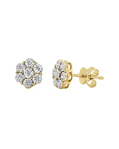 Sabrina Designs 14k 0.31 Ct. Tw. Diamond  Cluster Stud Earrings In Gold
