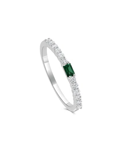 Sabrina Designs 14k 0.31 Ct. Tw. Diamond Emerald Birthstone Ring In Metallic