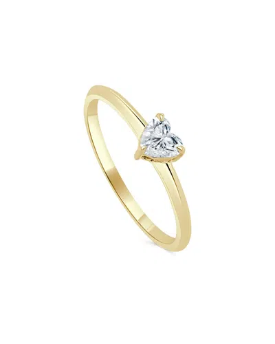 Sabrina Designs 14k 0.31 Ct. Tw. Diamond Heart Solitaire Ring