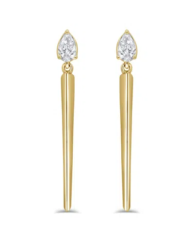 Sabrina Designs 14k 0.31 Ct. Tw. Diamond Long Dangle Earrings