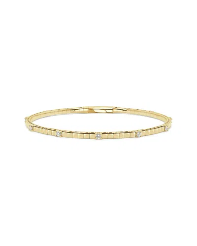 Sabrina Designs 14k 0.32 Ct. Tw. Diamond Flexible Bangle Bracelet In Gold