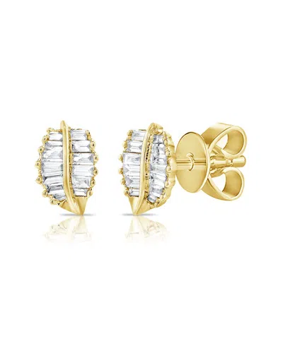 Sabrina Designs 14k 0.32 Ct. Tw. Diamond Leaf Studs
