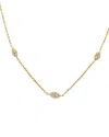 Sabrina Designs 14k 0.32 Ct. Tw. Diamond Station Necklace